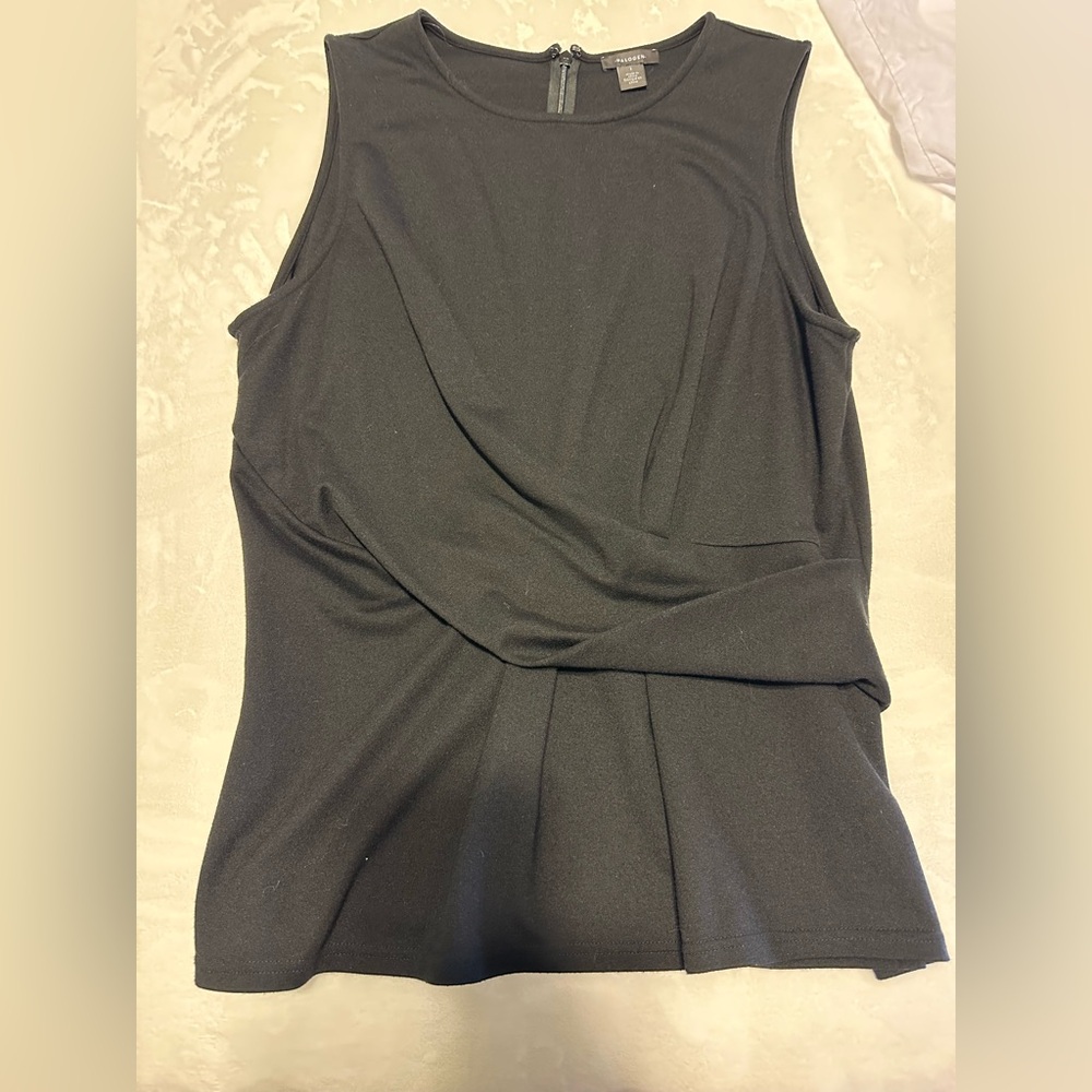 Halogen Black Sleeveless Blouse